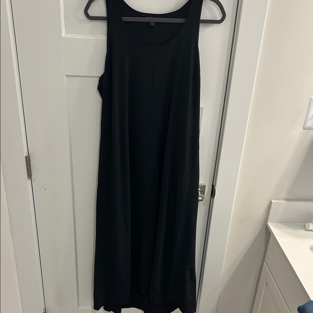 Athleta Classic Black Midi Dress
